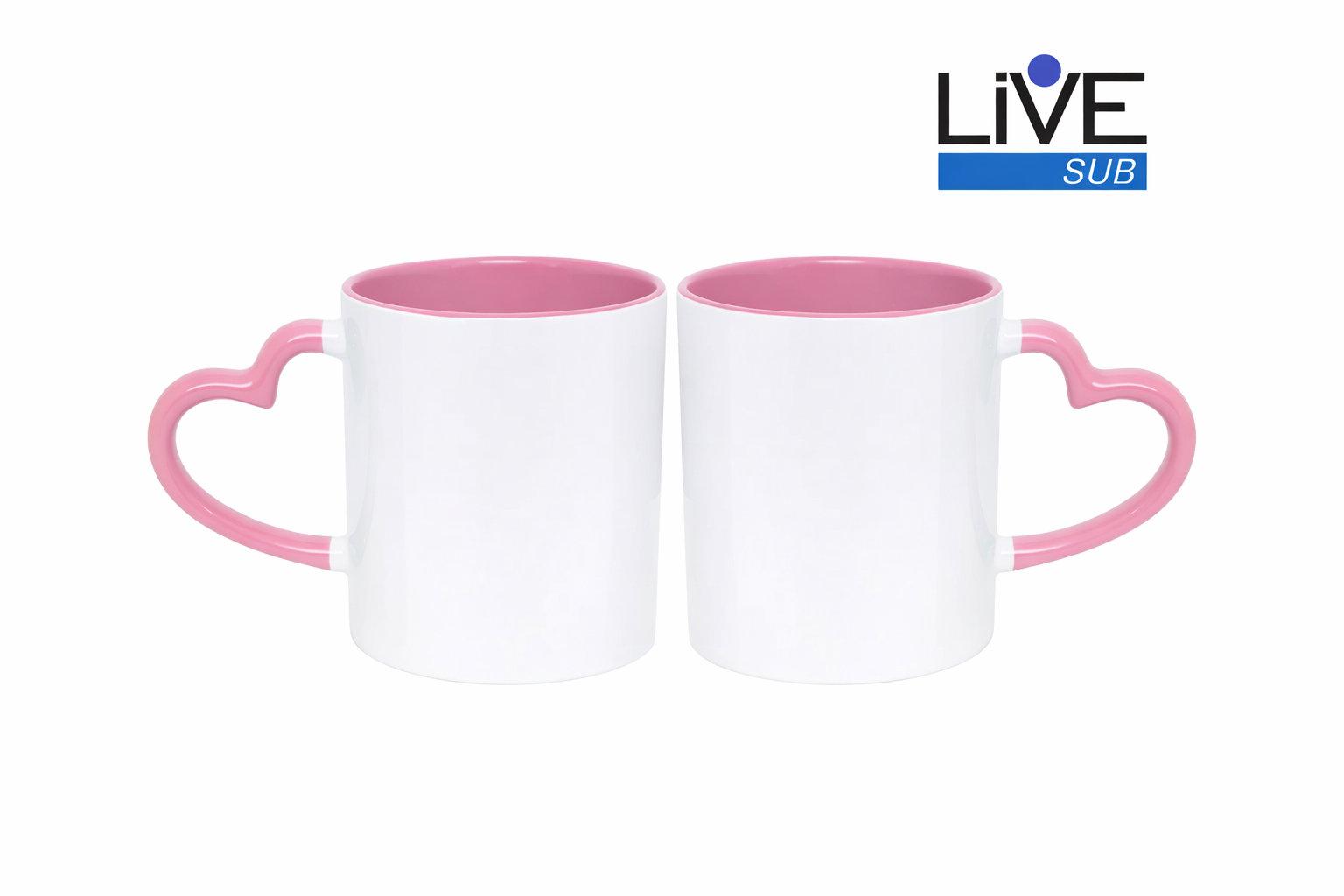XICARA COM ALÇA DE CORAÇÃO ROSA