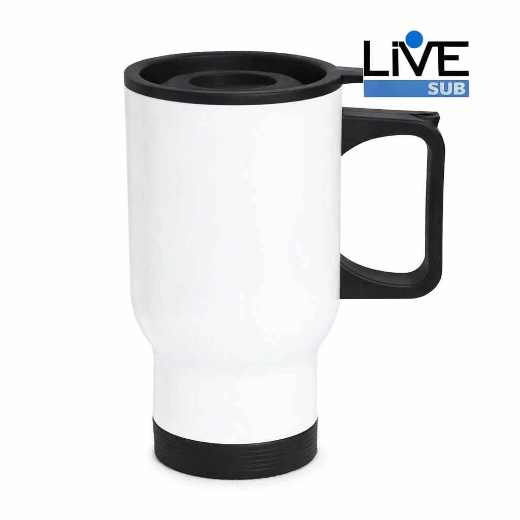 CANECA INOX TRAVEL MUG 450ML BRAN