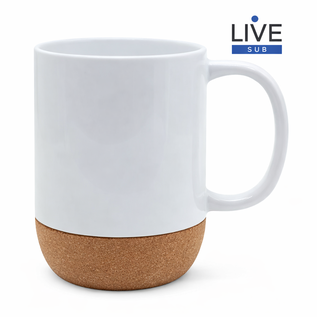 XICARA 400ML COM BASE DE CORTIÇA