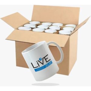 CANECA LIVE BRANCA 325ML - CAIXA COM 36 UNIDADES