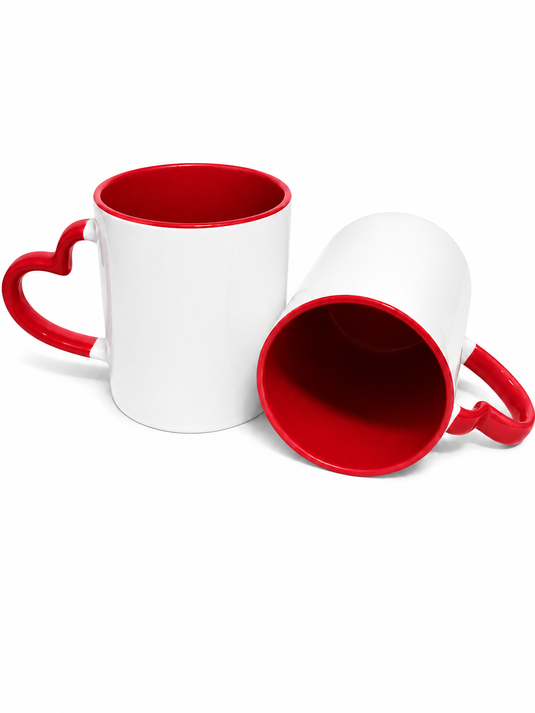 XICARA COM ALÇA DE CORAÇÃO VERMELHO