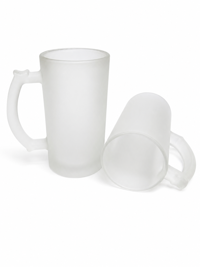 CANECA DE CHOPP 475ML VIDRO JATEADO
