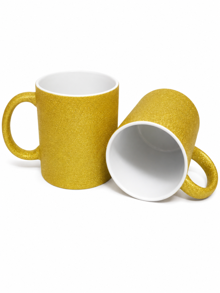 XICARA DE GLITTER DOURADO