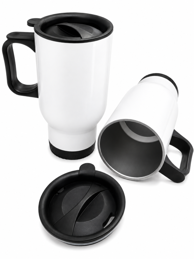 CANECA INOX TRAVEL MUG 450ML BRAN