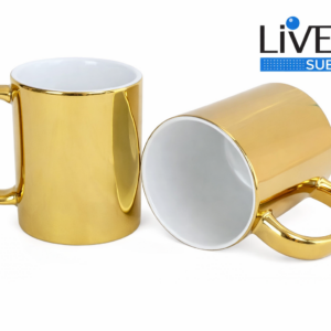 XÍCARA CROMO DOURADO PREMIUM LIVESUB