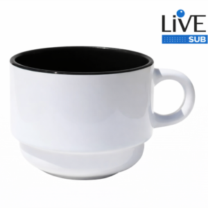 XICARA 180ML INTERIOR PRETO LIVESUB
