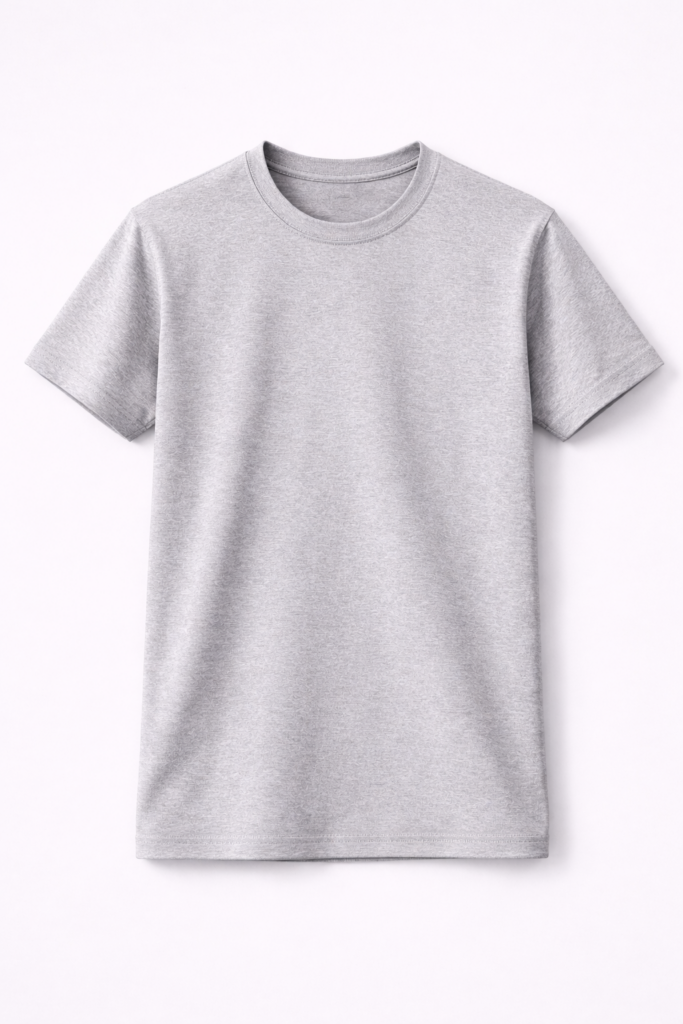 CAMISETA CINZA MESCLA ADULTO